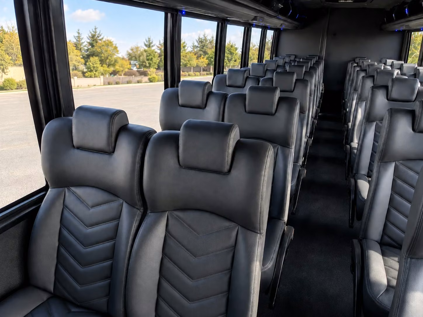 18 passenger minibus interior