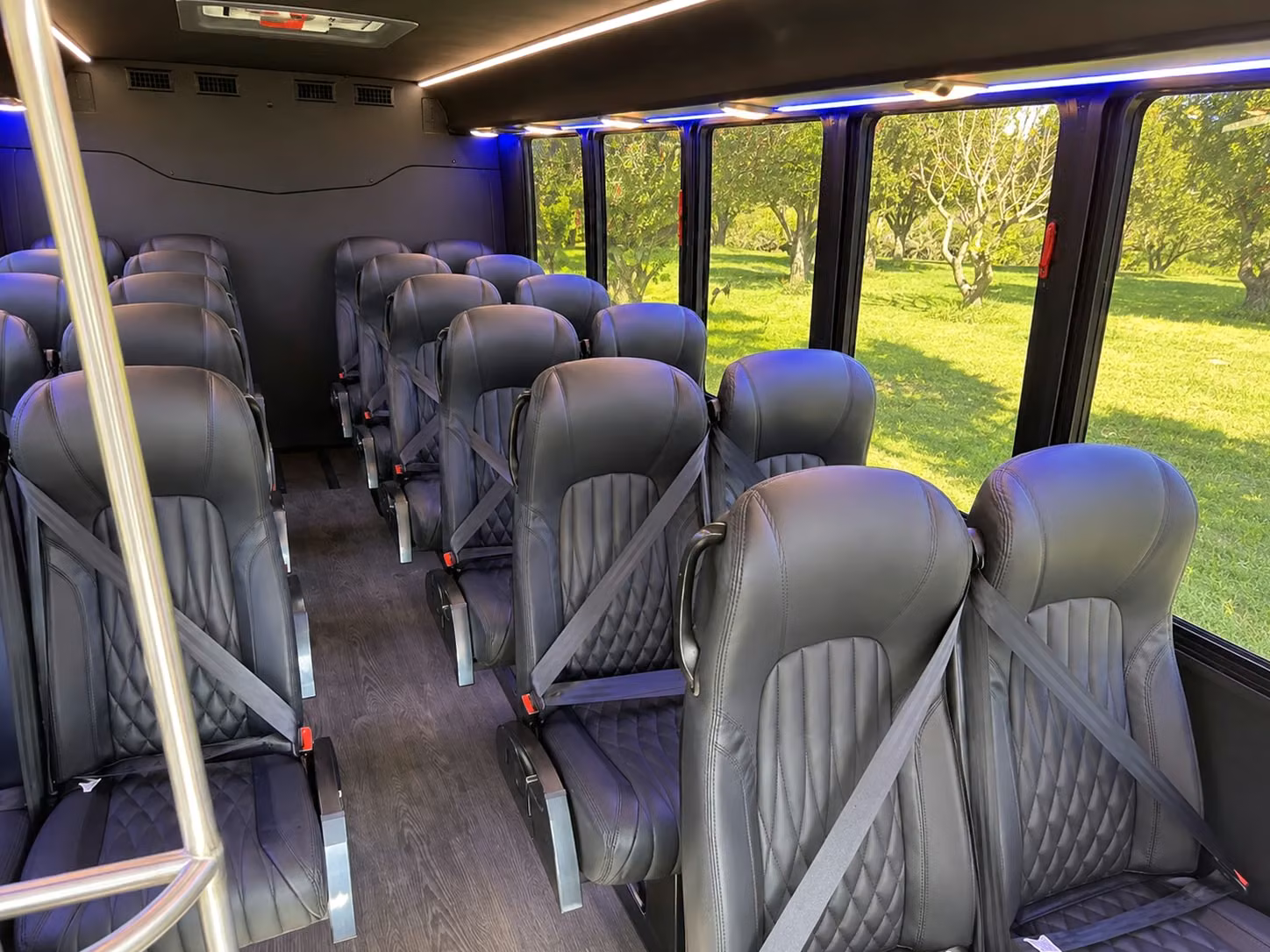 20 passenger minibus interior