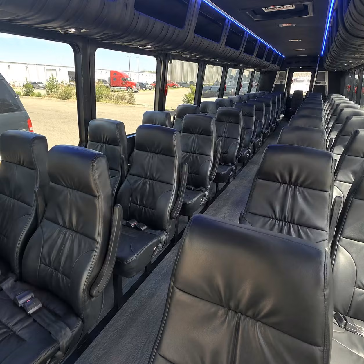 25 passenger minibus interior
