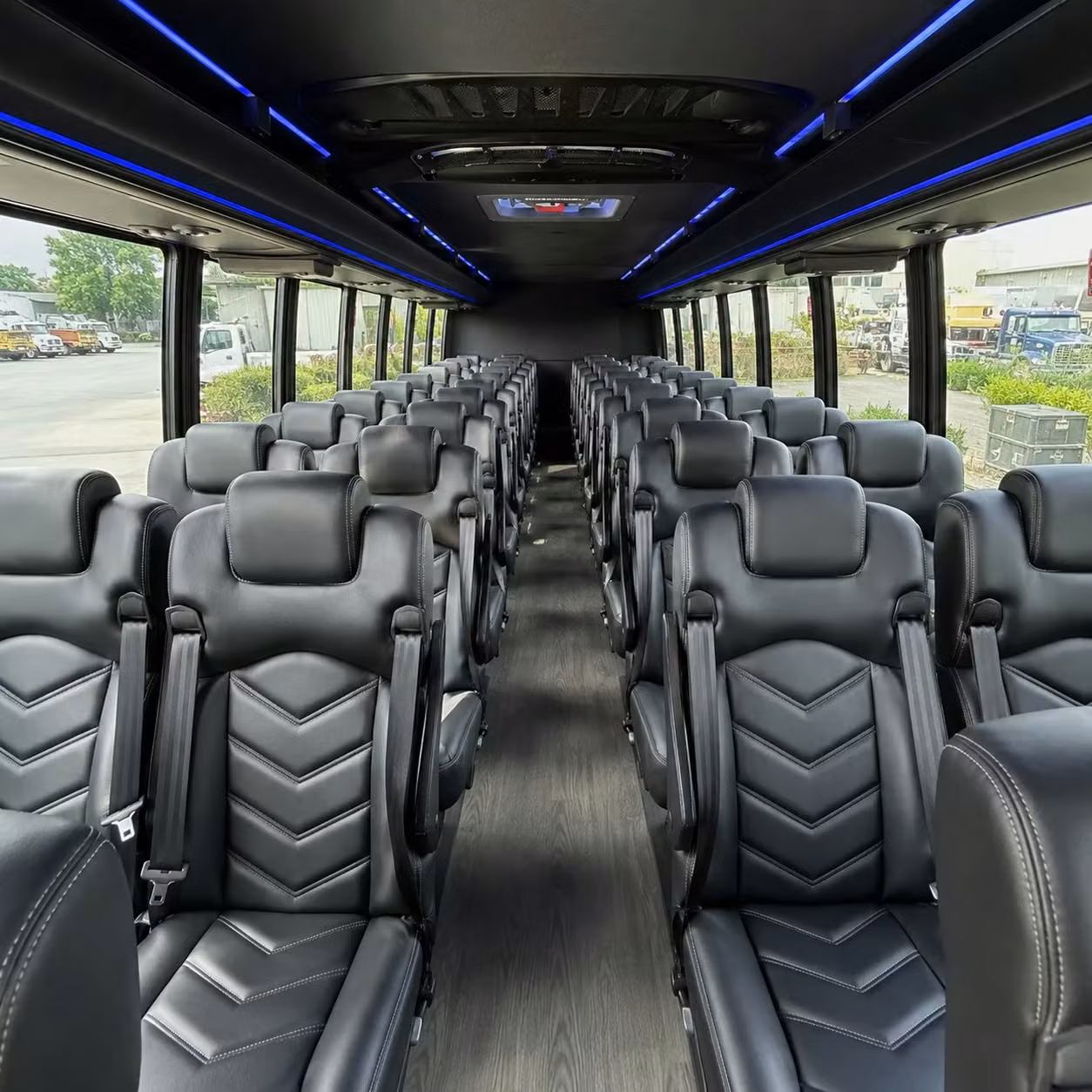 28 passenger minibus inside