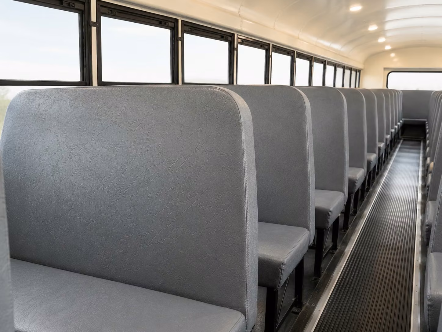 school bus inside