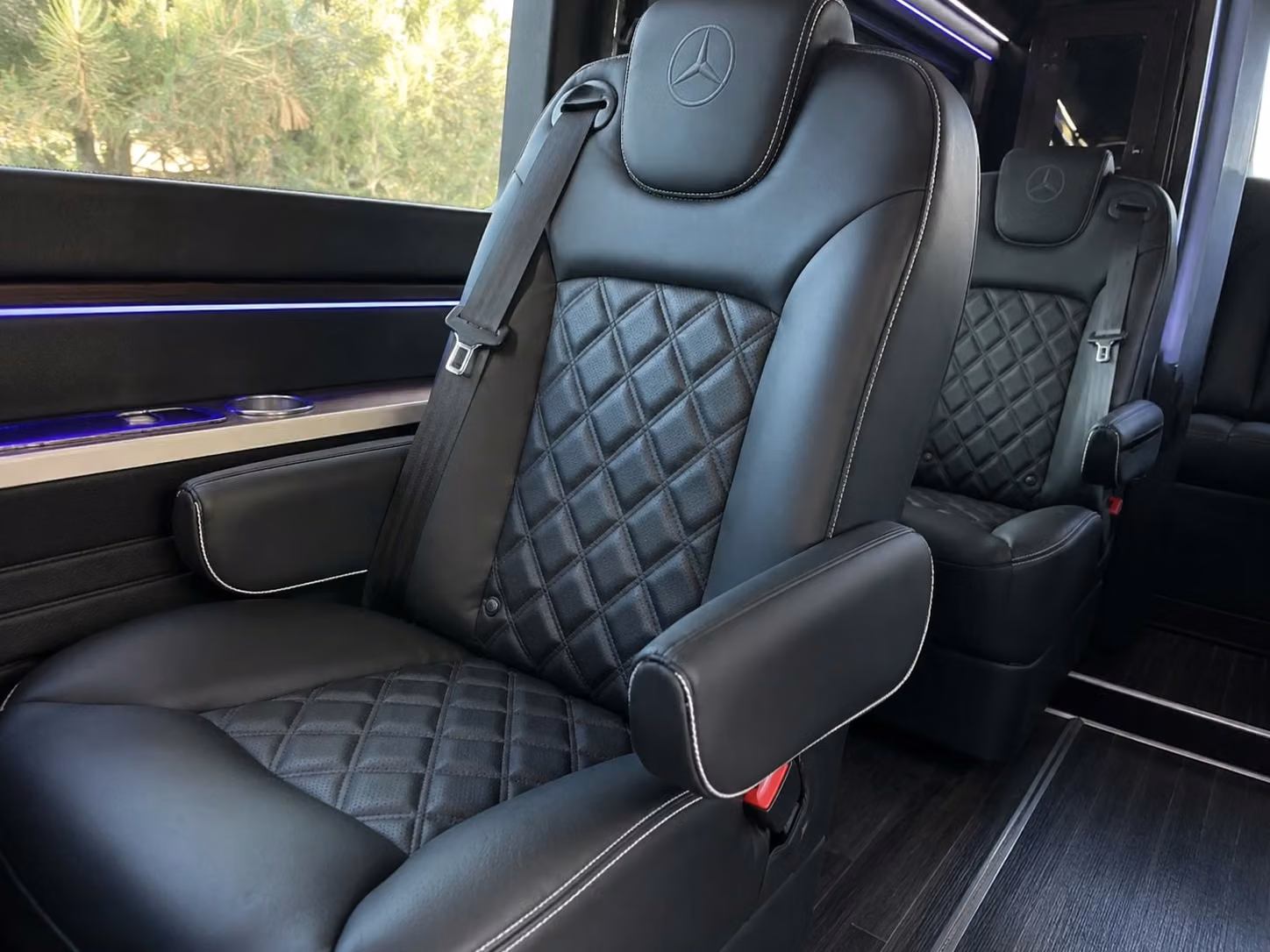 sprinter van with driver inside